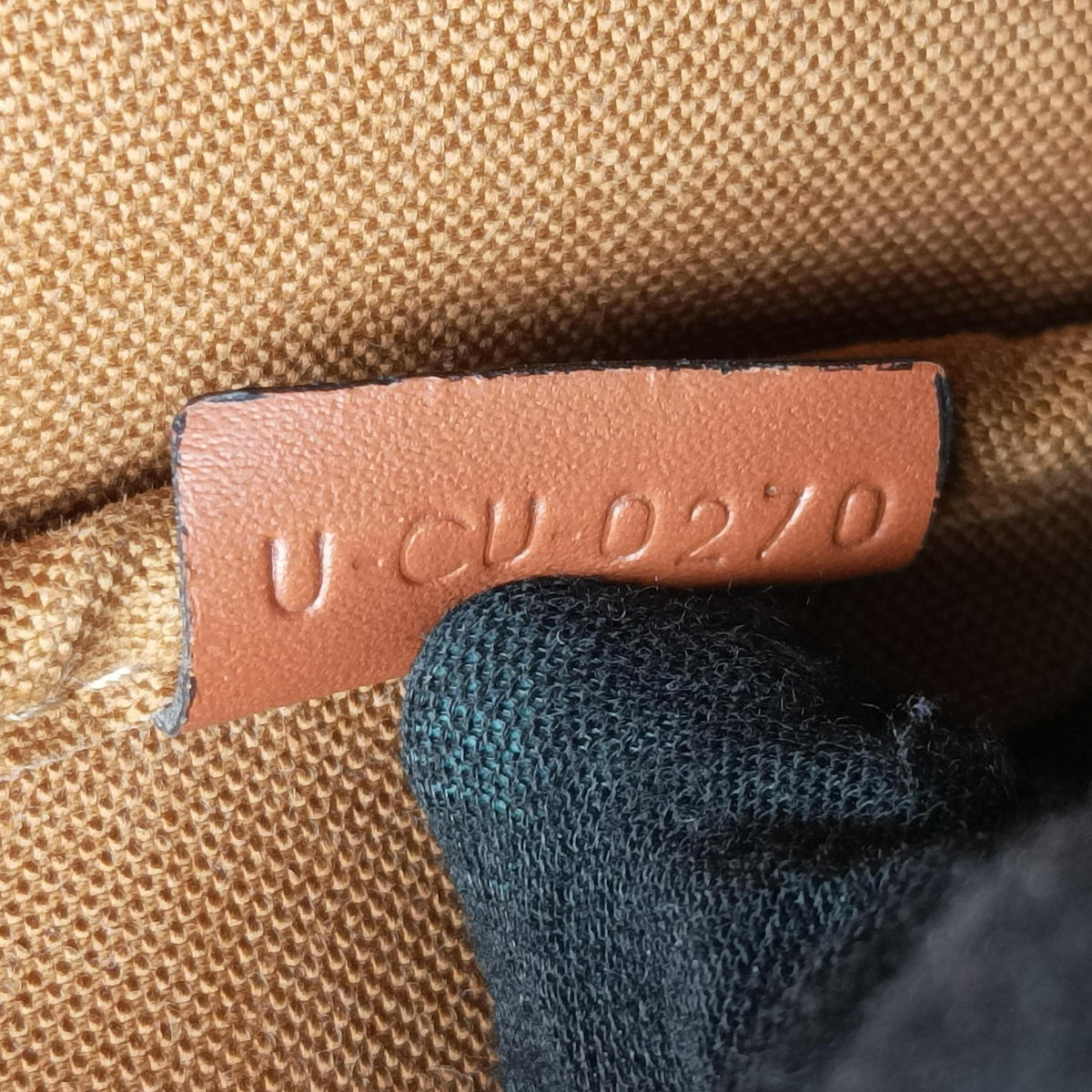 Medium Bucket Brown PVC coated canvas×Leather U-CU-0270ミディアム バケット ブラウン PVCコーティングキャンバス×レザー U-CU-0270