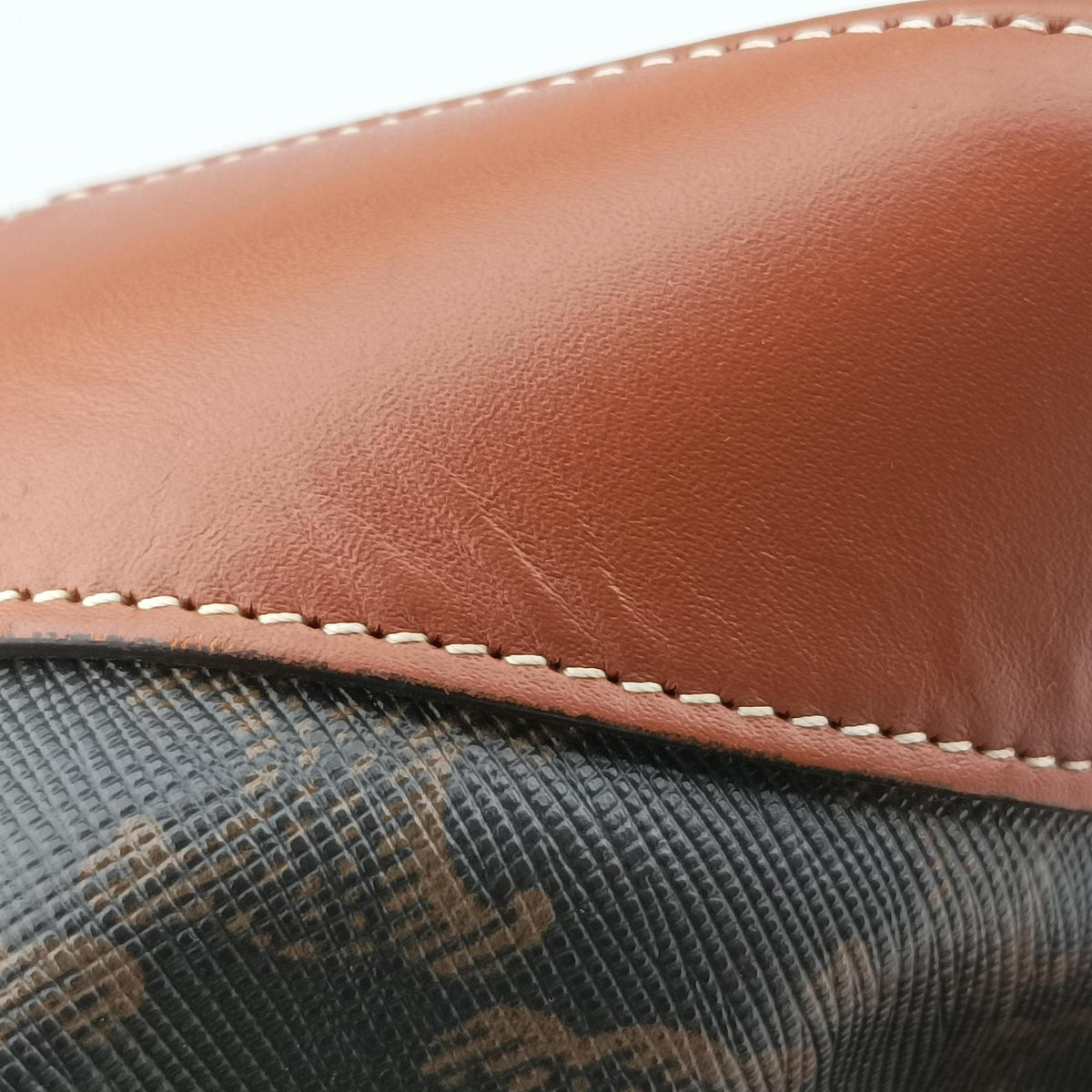 Medium Bucket Brown PVC coated canvas×Leather U-CU-0270ミディアム バケット ブラウン PVCコーティングキャンバス×レザー U-CU-0270