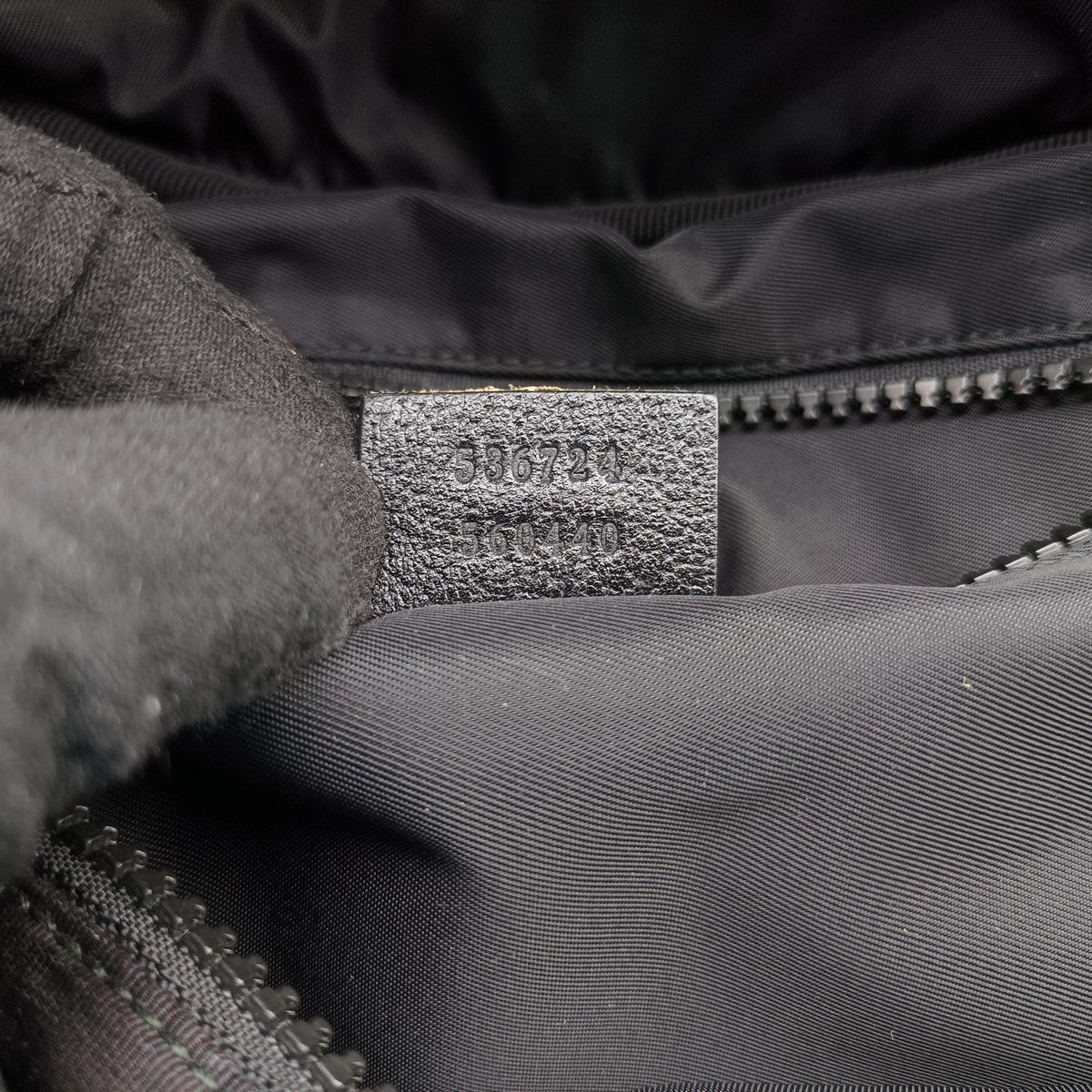 Interlocking G Black Nylon 536724 D026446089インターロッキングG ブラック ナイロン 536724 D026446089