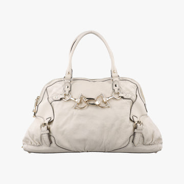 Horsebit Nail White Leather 189890 A2081946ホースビット ホワイト レザー 189890 A2081946