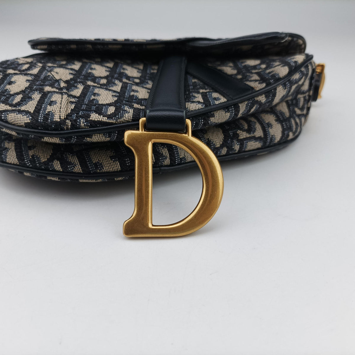 Saddle Navy Jacquard × Leather 01-BO-0210 IC Chipサドル ネイビー ジャガード×レザー 01-BO-0210 ICチップ