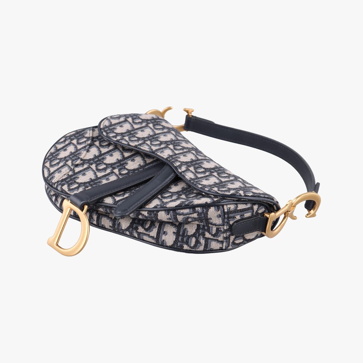 Saddle Navy Jacquard × Leather 01-BO-0210 IC Chipサドル ネイビー ジャガード×レザー 01-BO-0210 ICチップ