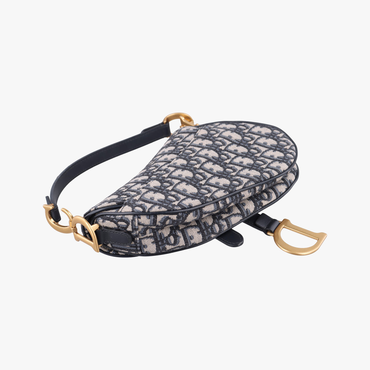 Saddle Navy Jacquard × Leather 01-BO-0210 IC Chipサドル ネイビー ジャガード×レザー 01-BO-0210 ICチップ