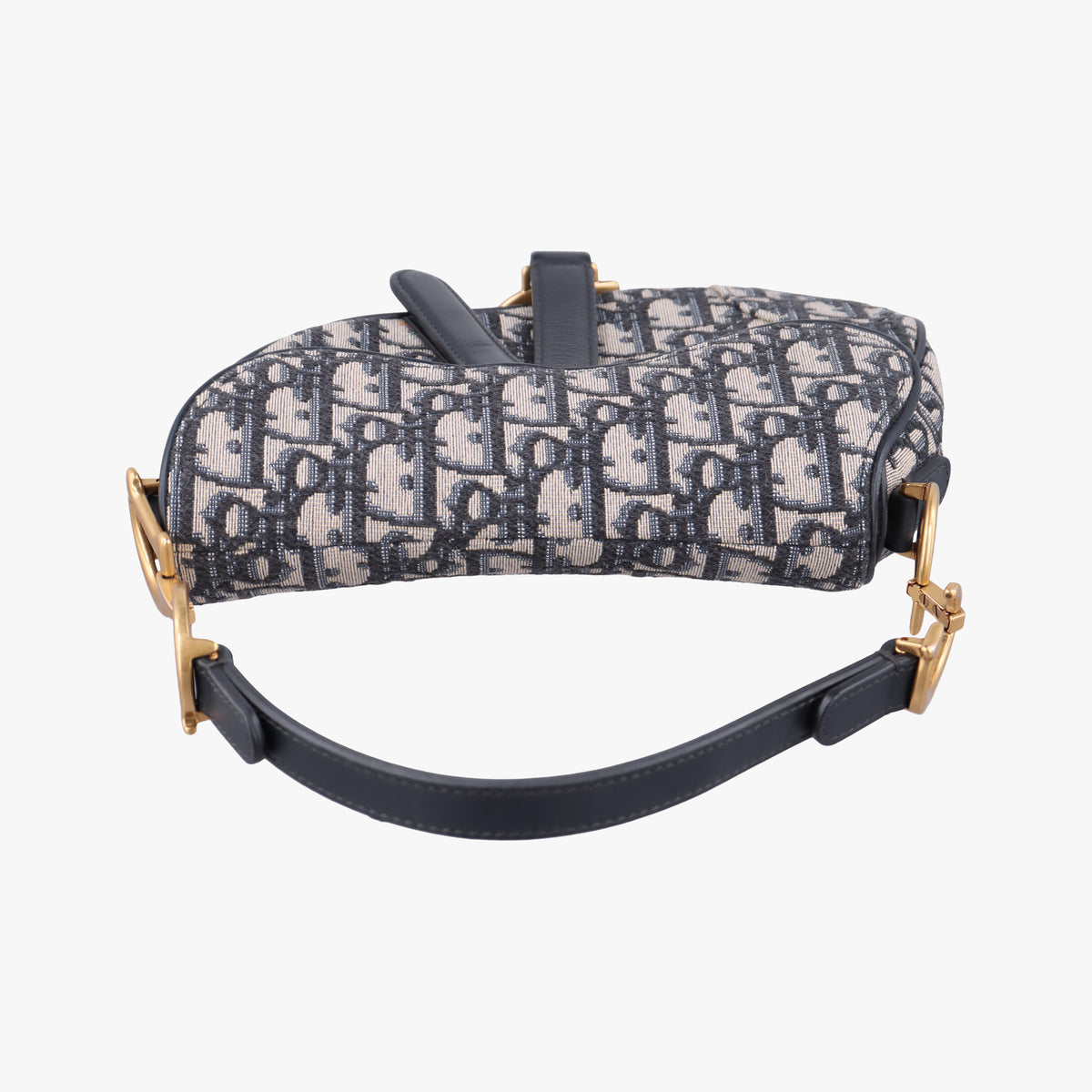 Saddle Navy Jacquard × Leather 01-BO-0210 IC Chipサドル ネイビー ジャガード×レザー 01-BO-0210 ICチップ