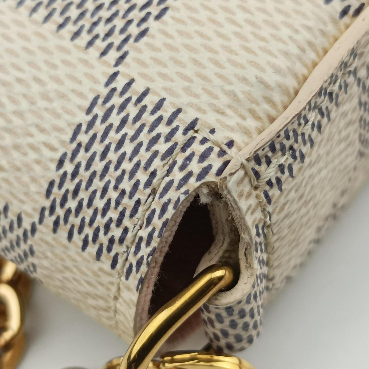 Pochette Felicie Azur Damier Canvas N63106 MI2199 IC Chipポシェットフェリシー アズール ダミエキャンバス N63106 MI2199 ICチップ