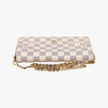 Pochette Felicie Azur Damier Canvas N63106 MI2199 IC Chipポシェットフェリシー アズール ダミエキャンバス N63106 MI2199 ICチップ