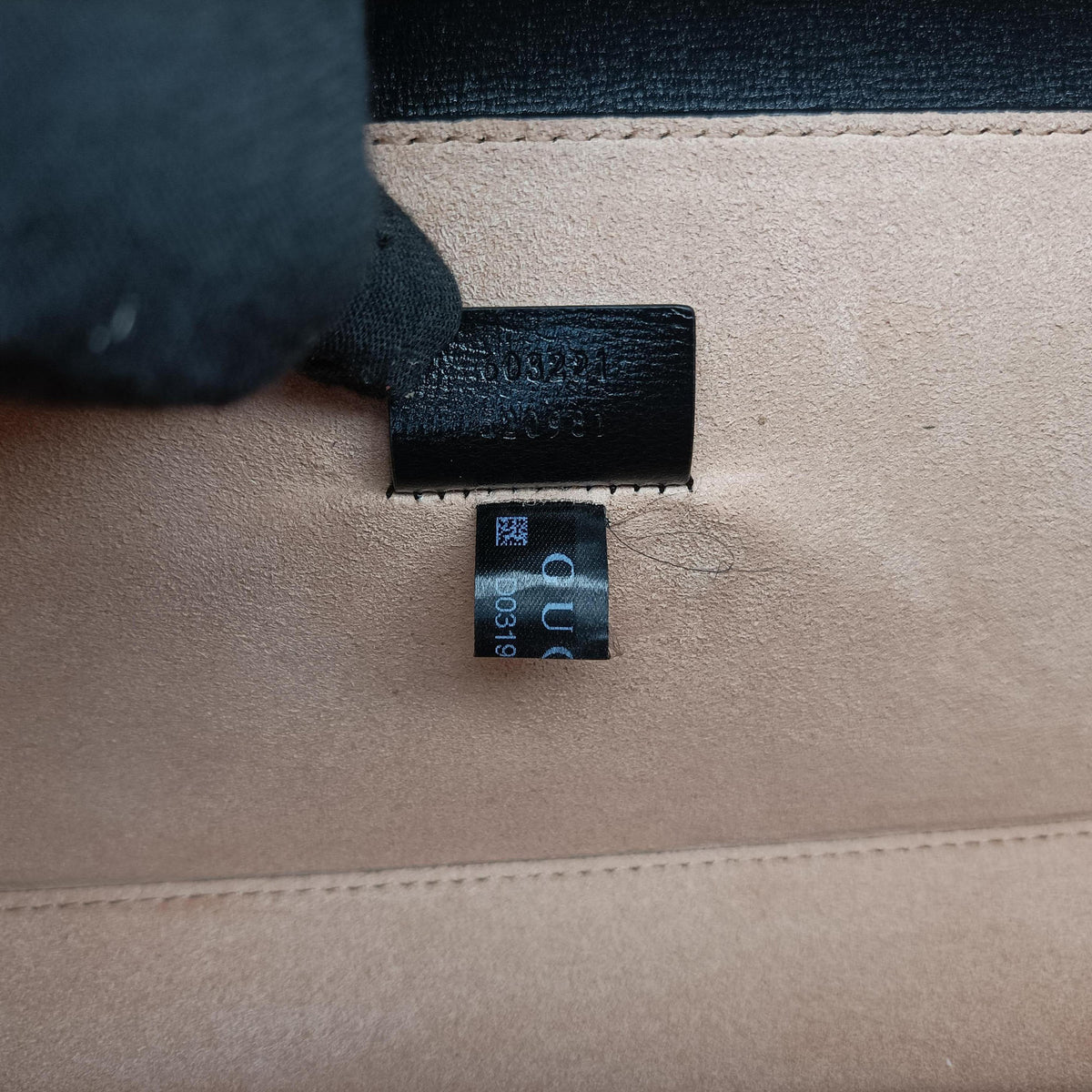 Padlock Bamboo Black Leather 603221 D031909744パドロック バンブー ブラック レザー 603221 D031909744