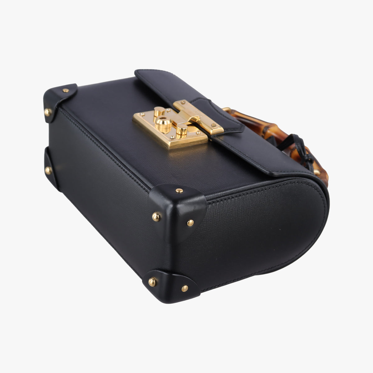 Padlock Bamboo Black Leather 603221 D031909744パドロック バンブー ブラック レザー 603221 D031909744