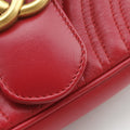 GG Marmont Red Leather 443497 B021741947GGマーモント レッド レザー 443497 B021741947
