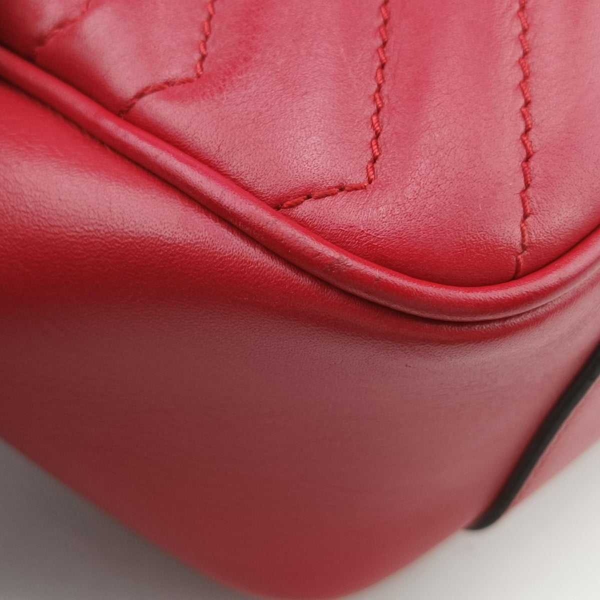 GG Marmont Red Leather 443497 B021741947GGマーモント レッド レザー 443497 B021741947