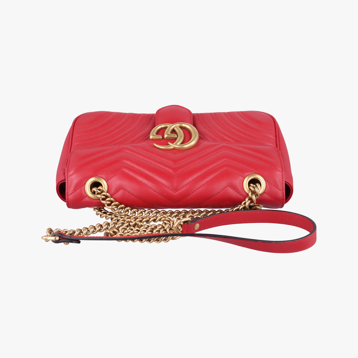 GG Marmont Red Leather 443497 B021741947GGマーモント レッド レザー 443497 B021741947
