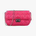Miss Dior CANNAGE New Lock Rose lambskin 12-MA-1103ミス ディオール カナージュ ニューロック ローズ レッド ラムスキン 12-MA-1103