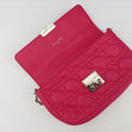 Miss Dior CANNAGE New Lock Rose lambskin 12-MA-1103ミス ディオール カナージュ ニューロック ローズ レッド ラムスキン 12-MA-1103