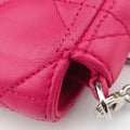 Miss Dior CANNAGE New Lock Rose lambskin 12-MA-1103ミス ディオール カナージュ ニューロック ローズ レッド ラムスキン 12-MA-1103