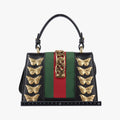 Sylvie Black Leather 470270 E022670856シルヴィ ブラック レザー 470270 E022670856