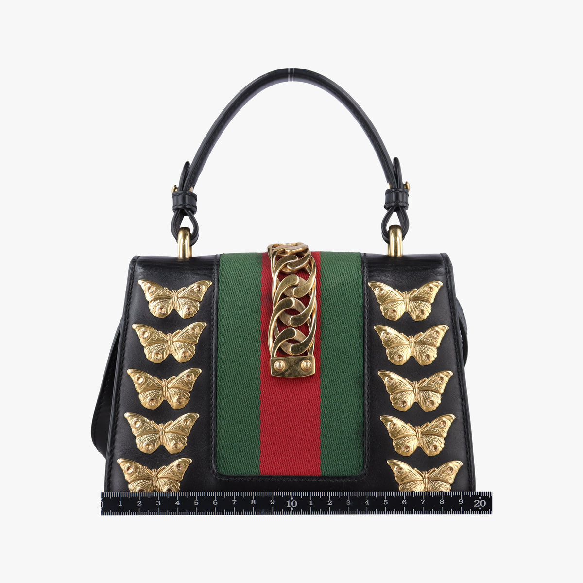 Sylvie Black Leather 470270 E022670856シルヴィ ブラック レザー 470270 E022670856
