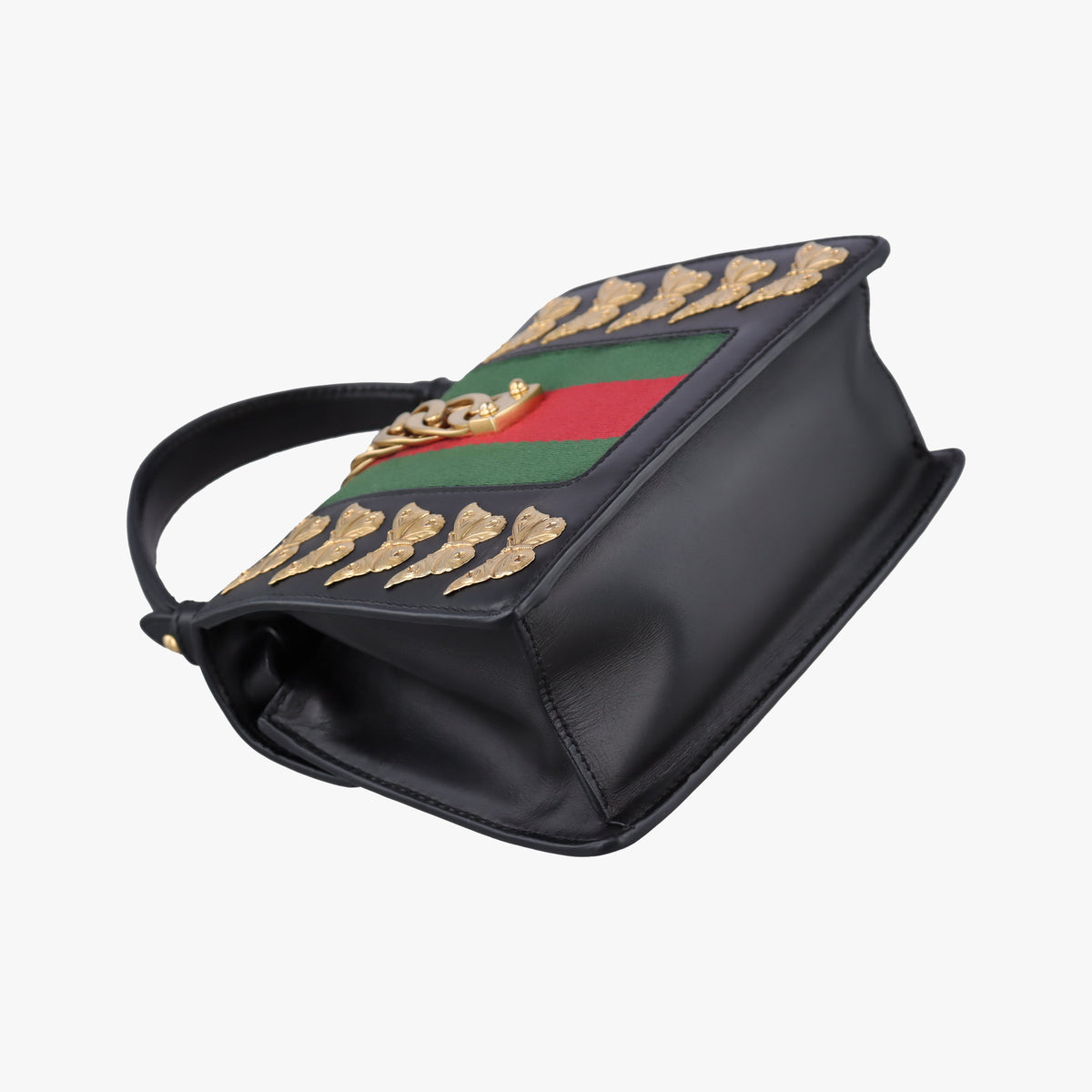 Sylvie Black Leather 470270 E022670856シルヴィ ブラック レザー 470270 E022670856