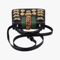 Sylvie Black Leather 470270 E022670856シルヴィ ブラック レザー 470270 E022670856