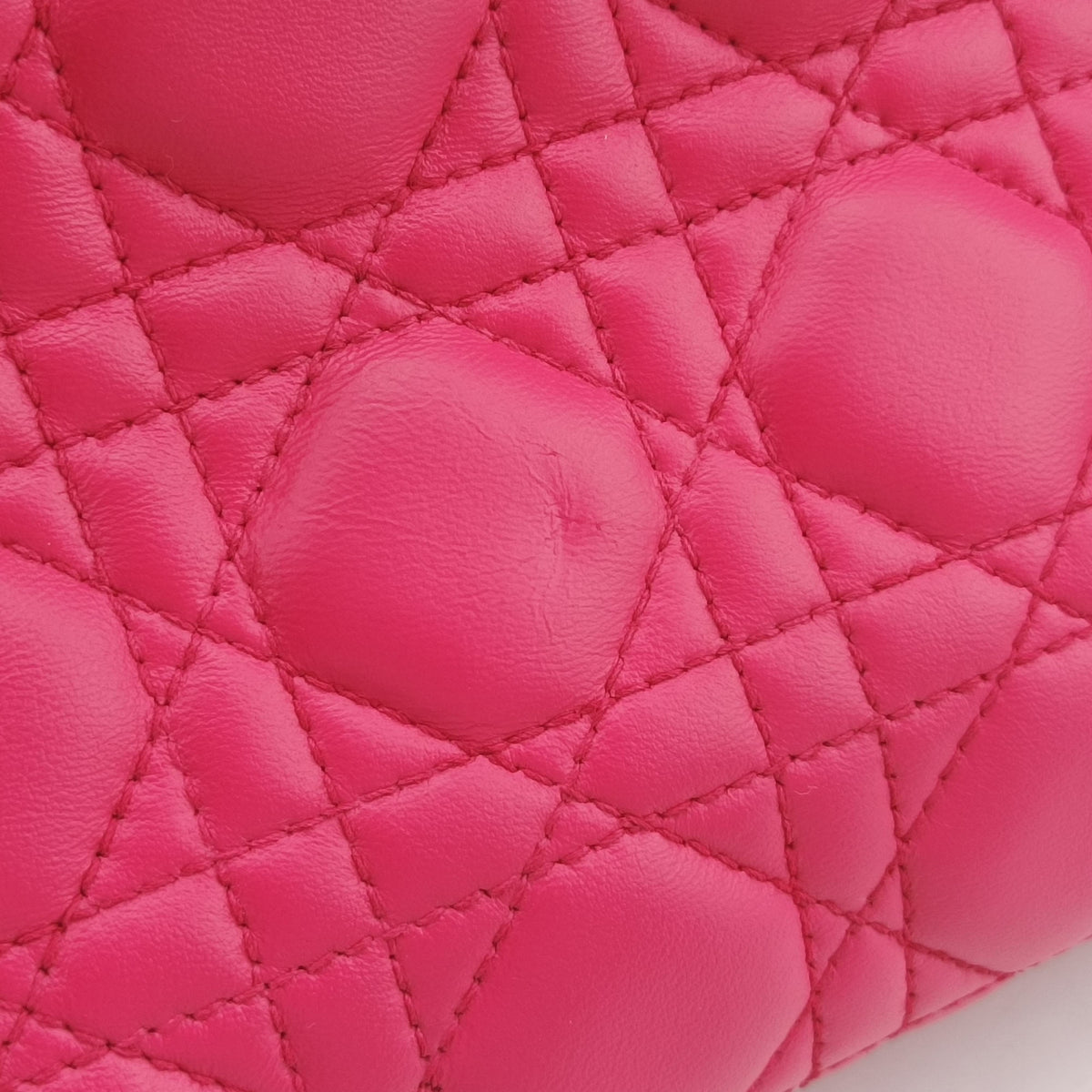Lady Dior Rose lambskin 18-MA-1103レディディオール ローズ レッド ラムスキン 18-MA-1103