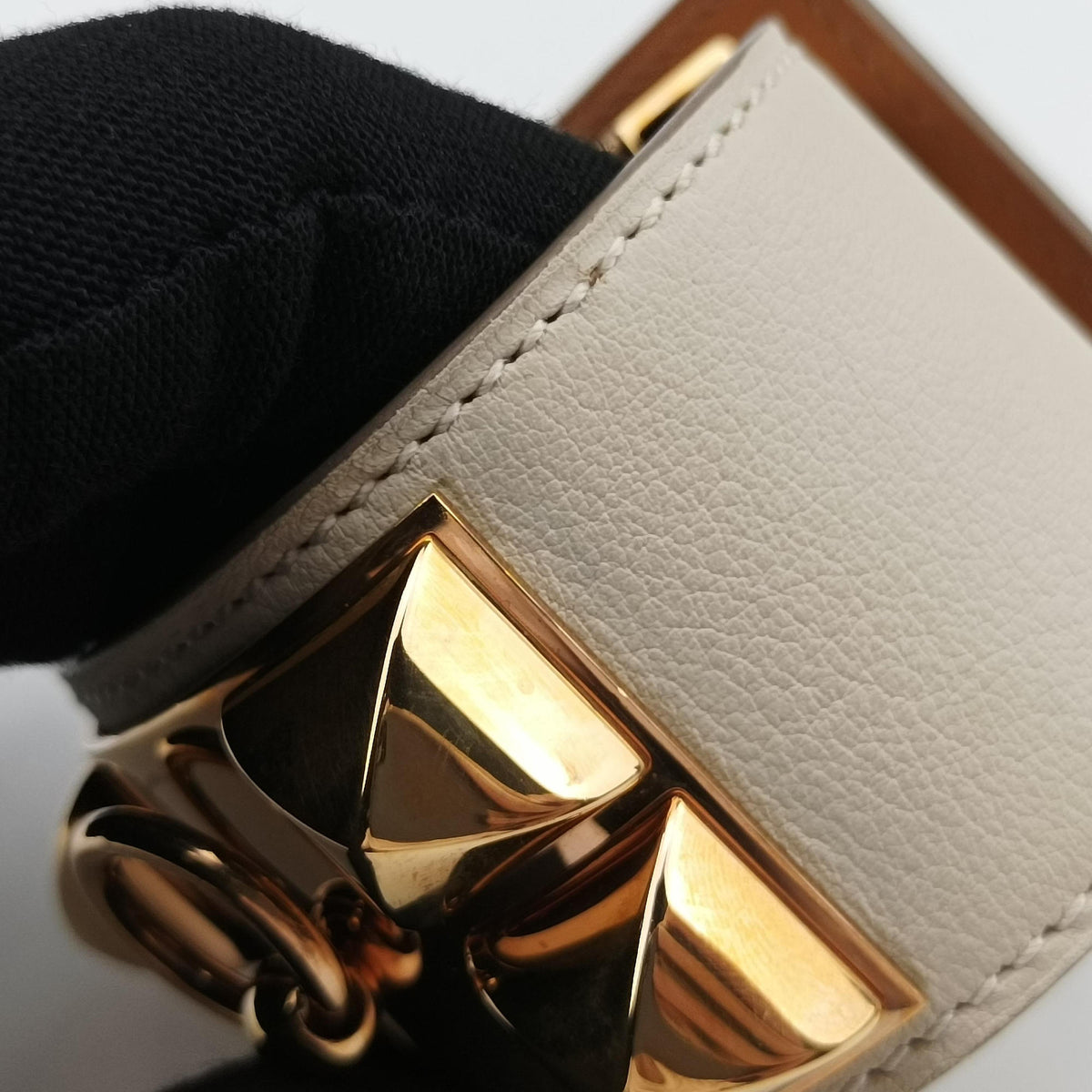 Collier de Chien Beige × Gold Leather × GP S T NM 006コリエ ド シアン ベージュ × ゴールド レザー×GP S T NM 006