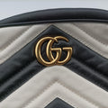 GG Marmont Black×white Leather 448065 H020759899GGマーモント ブラック×ホワイト レザー 448065 H020759899