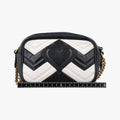 GG Marmont Black×white Leather 448065 H020759899GGマーモント ブラック×ホワイト レザー 448065 H020759899