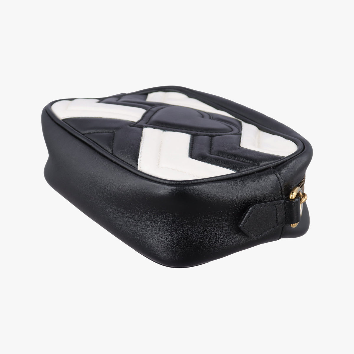 GG Marmont Black×white Leather 448065 H020759899GGマーモント ブラック×ホワイト レザー 448065 H020759899