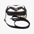 GG Marmont Black×white Leather 448065 H020759899GGマーモント ブラック×ホワイト レザー 448065 H020759899
