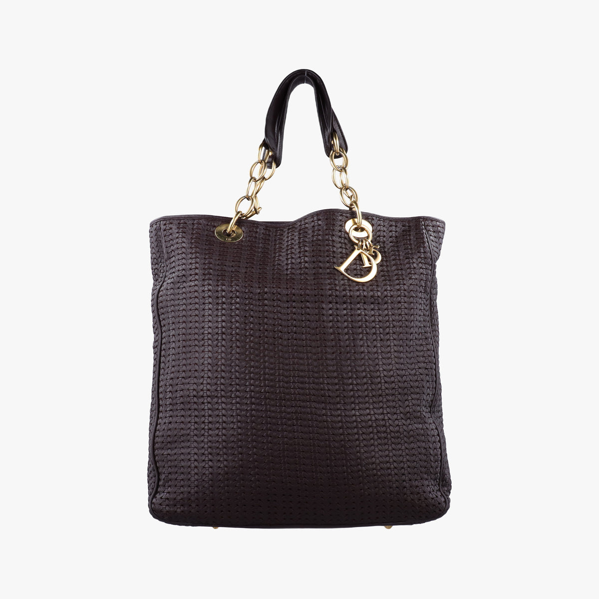Soft Lady Dior Intrecciato Tote Burgundy lambskin 01-RU-0038ソフト レディディオール イントレチャート トート ワインレッド ラムスキン 01-RU-0038