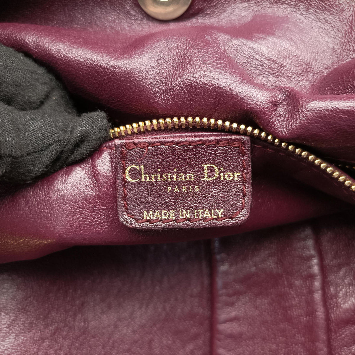 Soft Lady Dior Intrecciato Tote Burgundy lambskin 01-RU-0038ソフト レディディオール イントレチャート トート ワインレッド ラムスキン 01-RU-0038