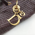 Soft Lady Dior Intrecciato Tote Burgundy lambskin 01-RU-0038ソフト レディディオール イントレチャート トート ワインレッド ラムスキン 01-RU-0038