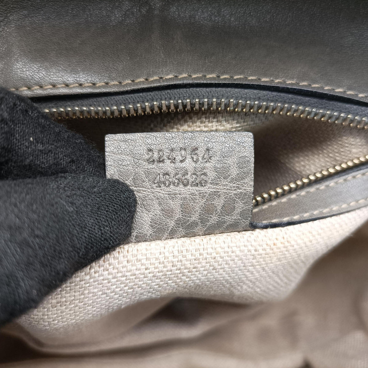 New Bamboo Gray leather 224964 C5902207ニューバンブー グレー レザー 224964 C5902207