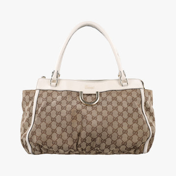 Abbey BeigexWhite canvas×leather 189831 C2705007アビー ベージュxホワイト キャンバス×レザー 189831 C2705007