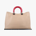 Diorissimo Beige×Red Leather 09-MA-0172ディオリッシモ ベージュ×レッド レザー 09-MA-0172