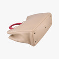 Diorissimo Beige×Red Leather 09-MA-0172ディオリッシモ ベージュ×レッド レザー 09-MA-0172
