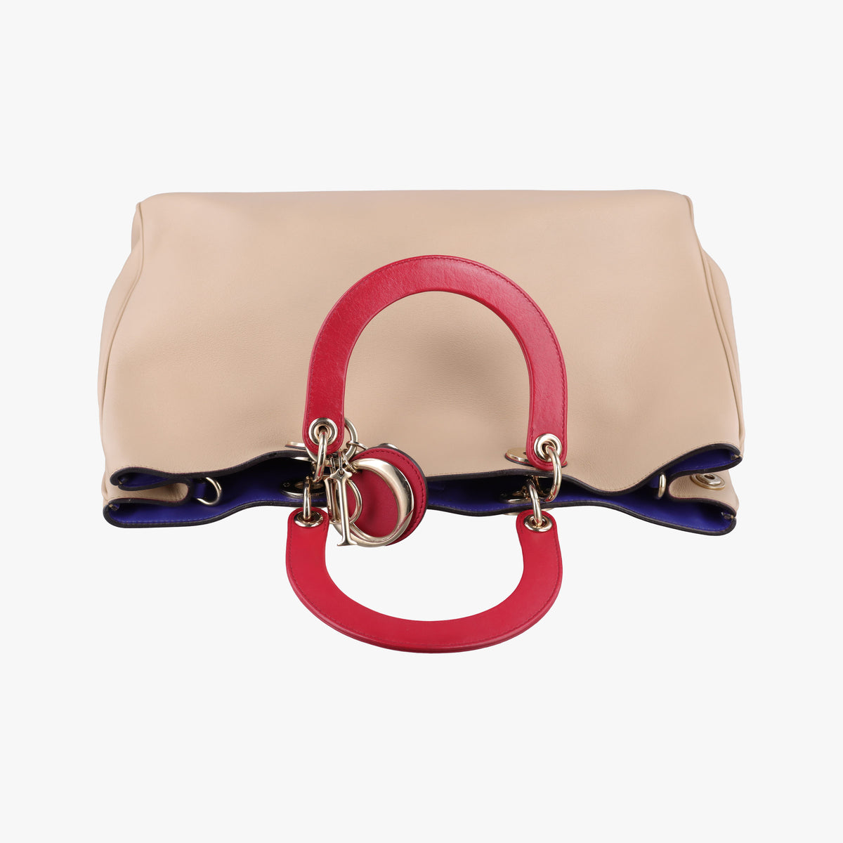 Diorissimo Beige×Red Leather 09-MA-0172ディオリッシモ ベージュ×レッド レザー 09-MA-0172
