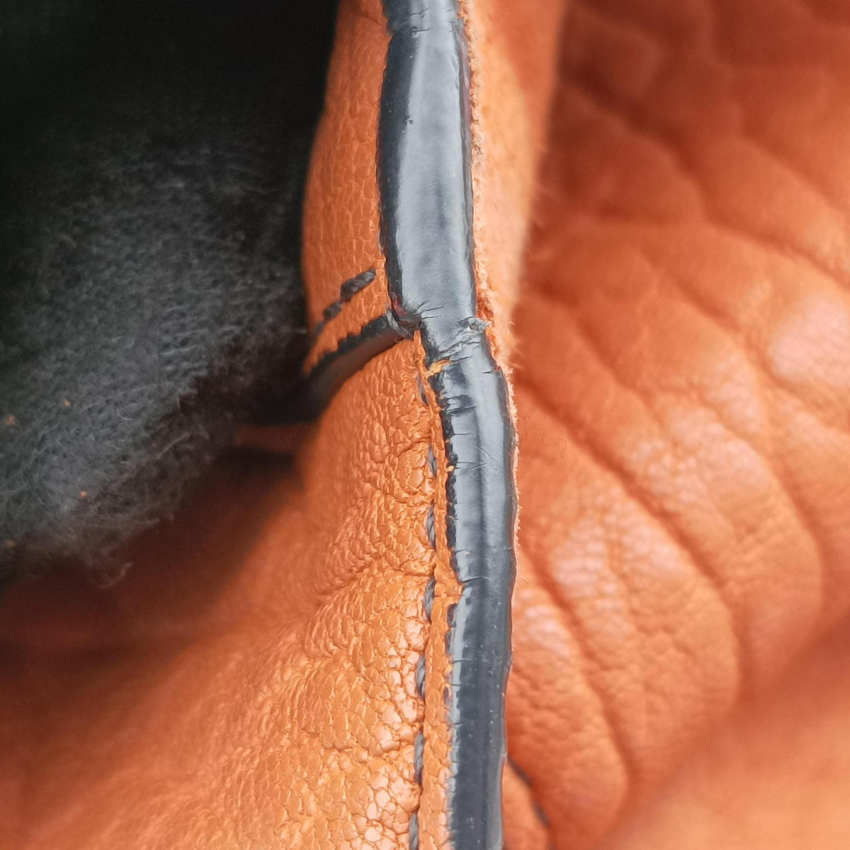 Lady Dior Orange Leather 01-BO-1107レディディオール オレンジ レザー 01-BO-1107