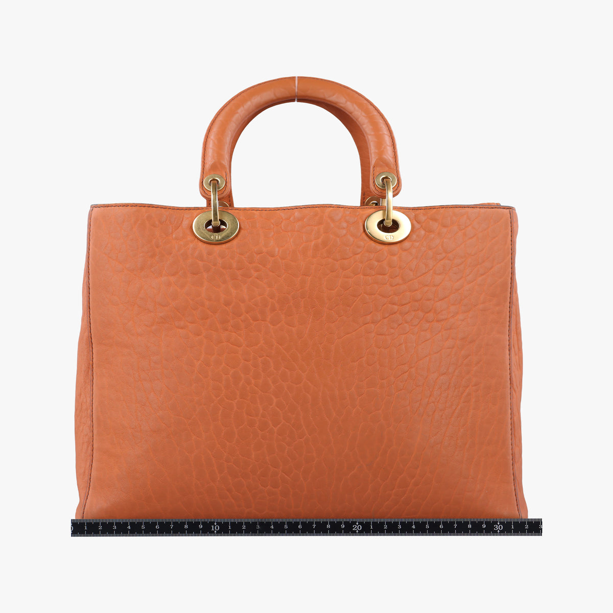 Lady Dior Orange Leather 01-BO-1107レディディオール オレンジ レザー 01-BO-1107