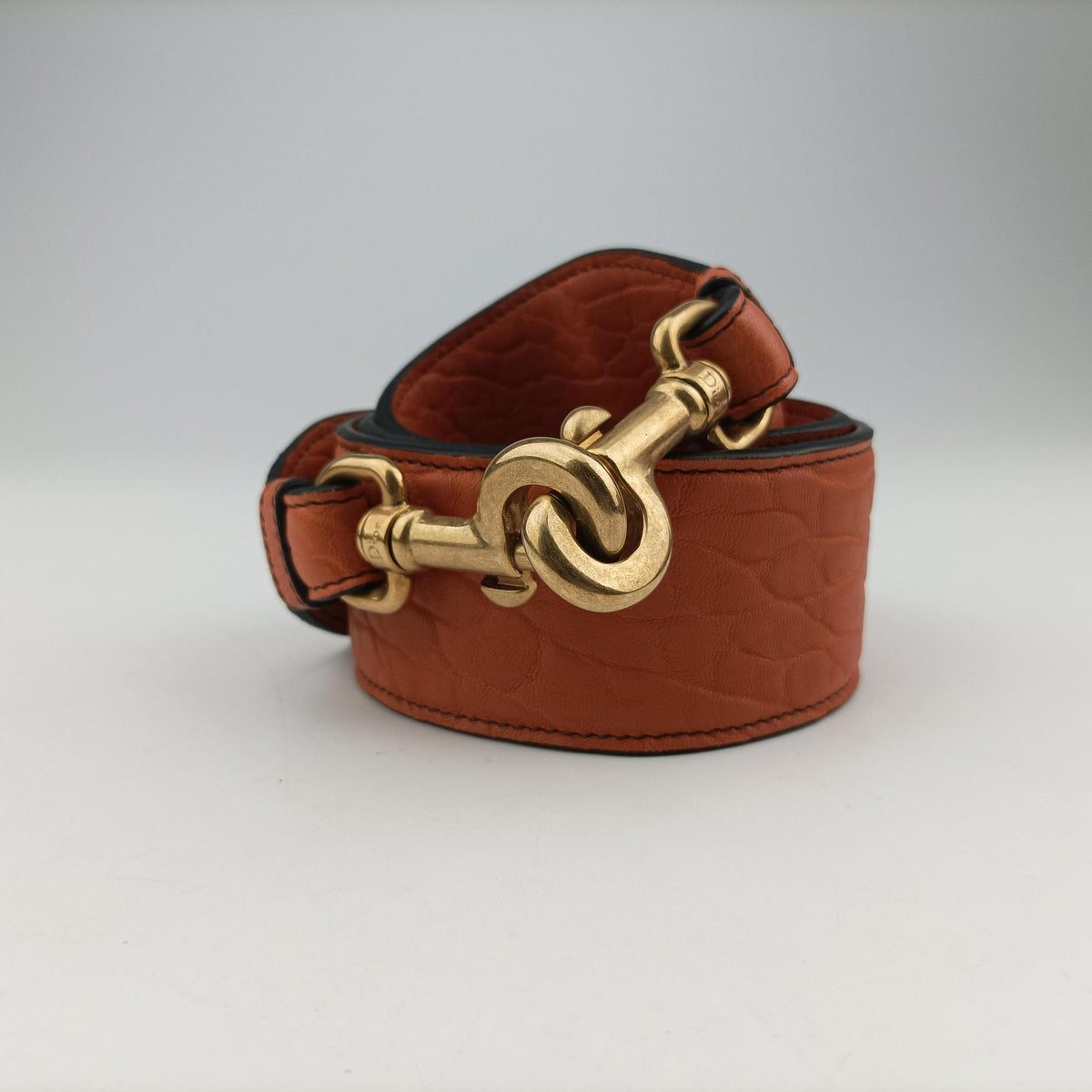 Lady Dior Orange Leather 01-BO-1107レディディオール オレンジ レザー 01-BO-1107