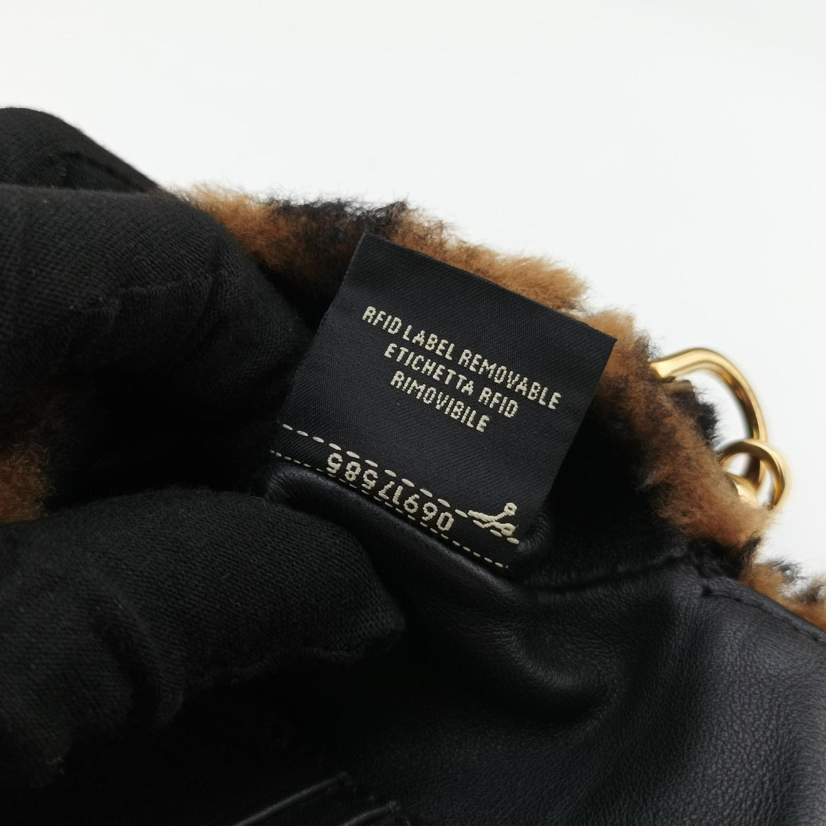 BAGUETTE Brown×Black fur 8BS017 8BS017-A8HP-218-10429バケット ブラウン×ブラック ファー 8BS017 8BS017-A8HP-218-10429