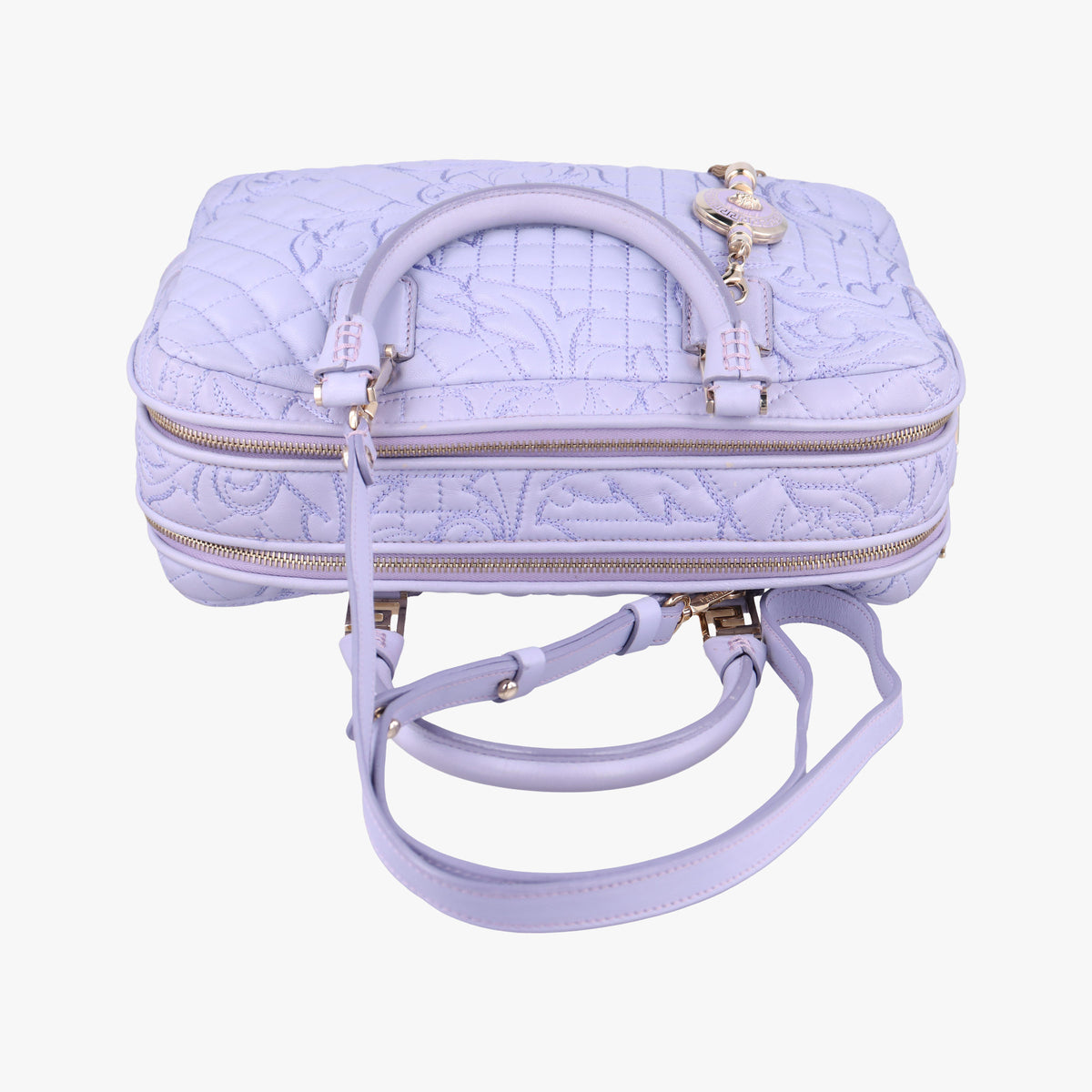 Medusa Demetra Vanitas Satchel Purple Leather メデューサ デメテル バニティ サッチェル パープル レザー