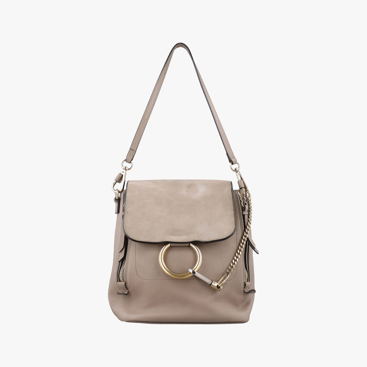 FAYE mini Grey Suede × leather 03 17 70 65 2フェイ ミニ グレー スエード×レザー 03 17 70 65 2
