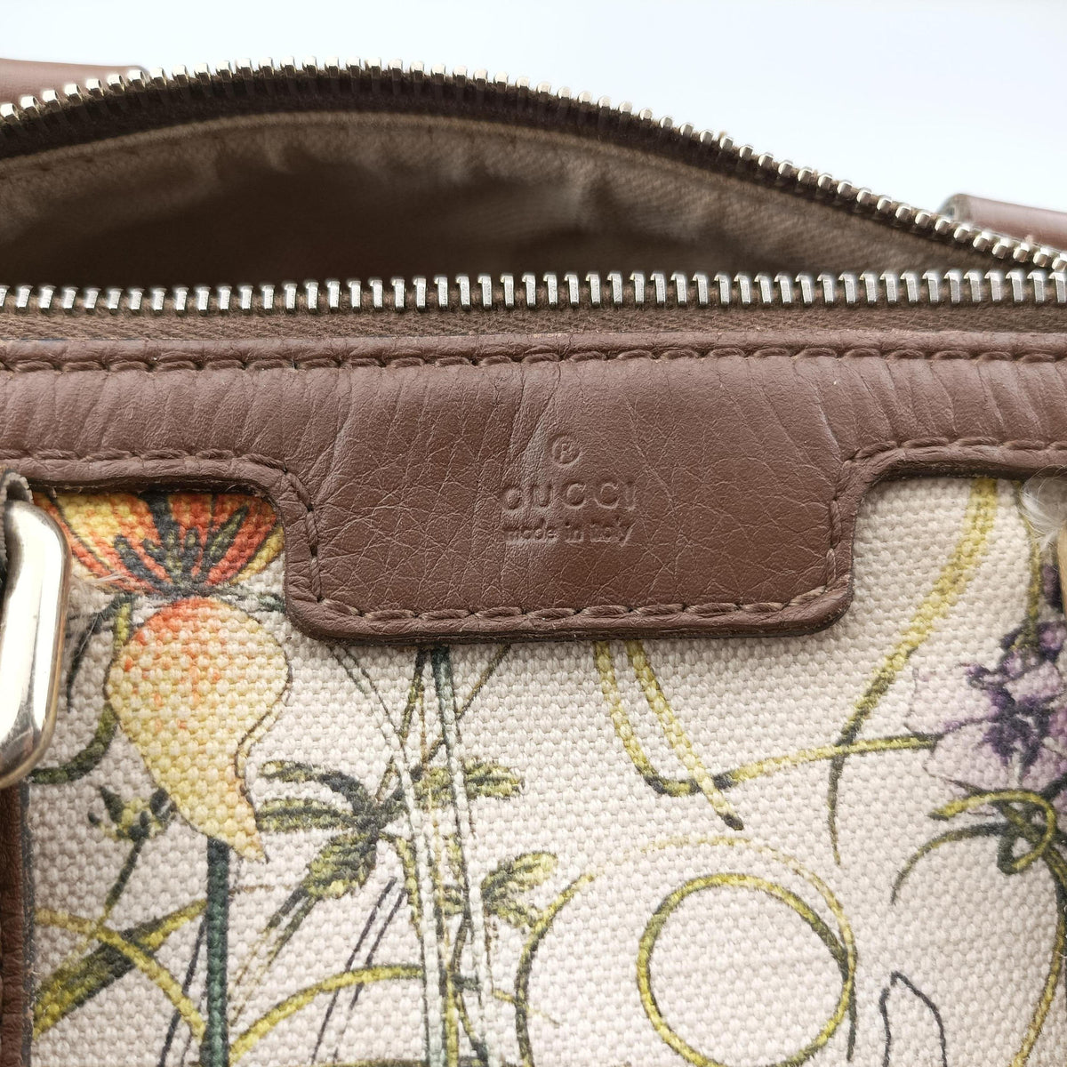 flora print Multicolour canvas×leather 247205 B013135401フローラプリント マルチカラー キャンバス×レザー 247205 B013135401