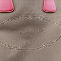logo jacquard khaki×red Canvas × SAFFIANO Leather 194ロゴジャガード カーキ×レッド キャンバス×サフィアーノレザー 194