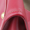 logo jacquard khaki×red Canvas × SAFFIANO Leather 194ロゴジャガード カーキ×レッド キャンバス×サフィアーノレザー 194