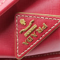 logo jacquard khaki×red Canvas × SAFFIANO Leather 194ロゴジャガード カーキ×レッド キャンバス×サフィアーノレザー 194