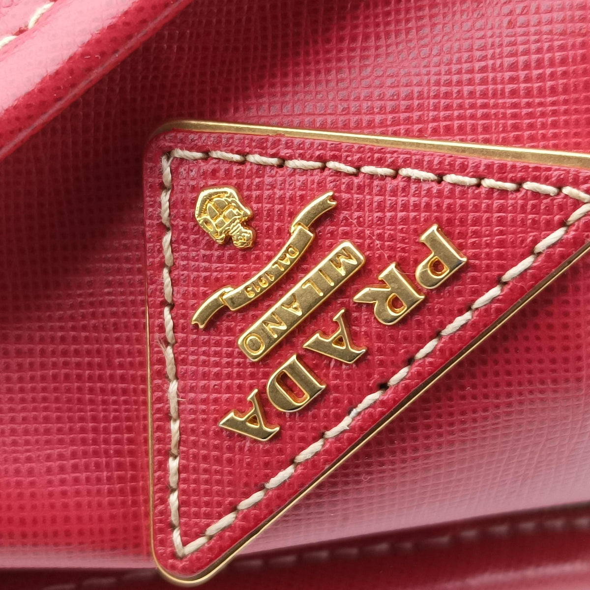 logo jacquard khaki×red Canvas × SAFFIANO Leather 194ロゴジャガード カーキ×レッド キャンバス×サフィアーノレザー 194