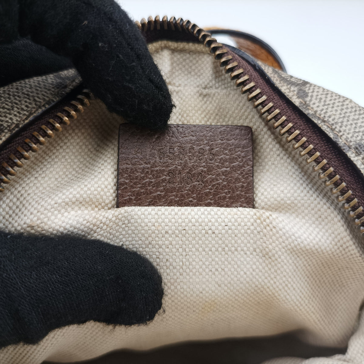 Neo Vintage Mini Beige×Brown PVC coated canvas 658556 ネオ ヴィンテージ ミニ ベージュ×ブラウン PVCコーティングキャンバス 658556