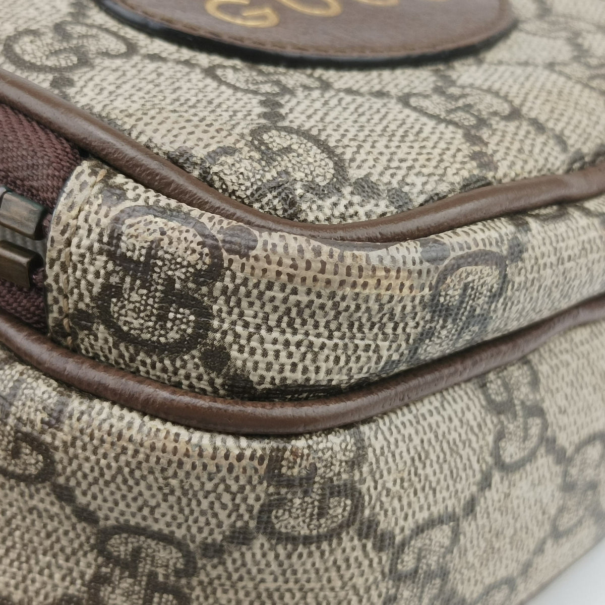 Neo Vintage Mini Beige×Brown PVC coated canvas 658556 ネオ ヴィンテージ ミニ ベージュ×ブラウン PVCコーティングキャンバス 658556