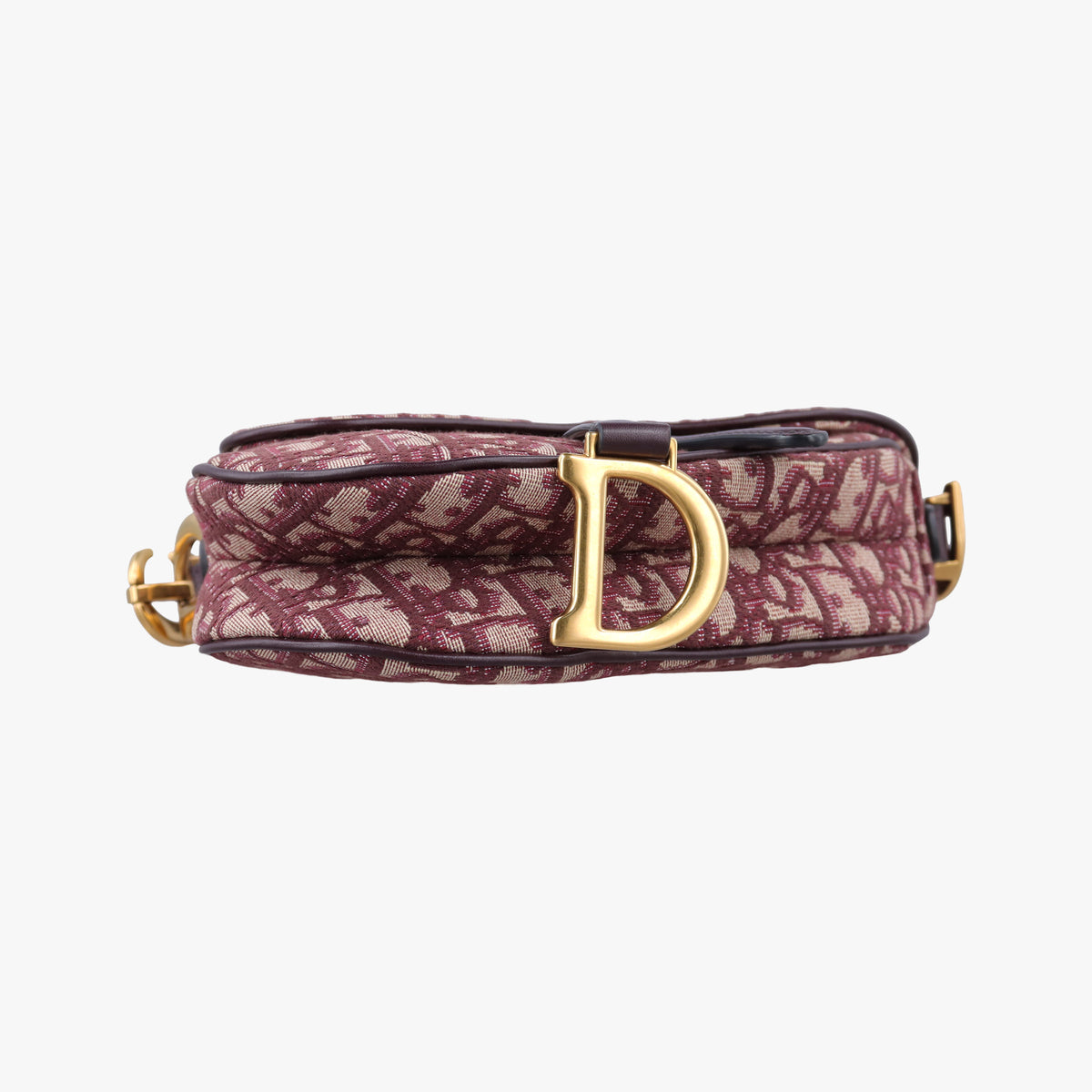 Saddle Burgundy jacquard × leather 05-RU-0119サドル ワインレッド ジャガード×レザー 05-RU-0119